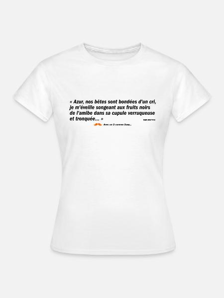Azur... (b) - T-shirt Femme - blanc