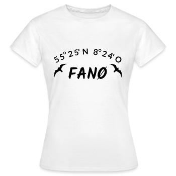 Fanø Fanö Dänemark Urlaub Idee - Frauen T-Shirt - Weiß - Vorne - AI Model Female 172 dark (172cm)