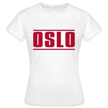 Oslo - T-shirt Femme - blanc - Devant - AI Model Female 172 dark (172cm)