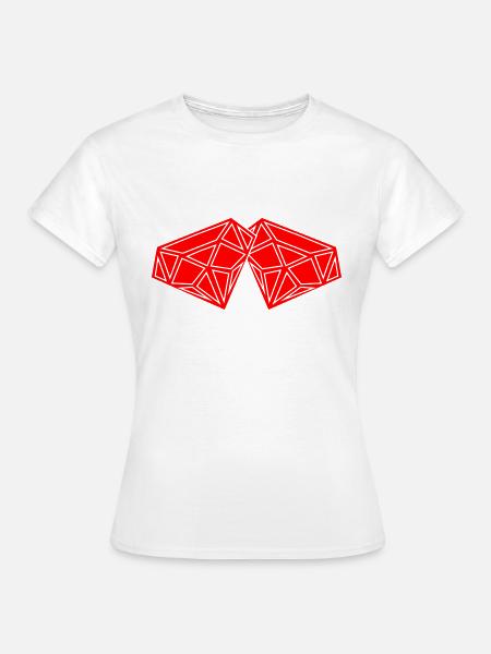 Diamonds - Frauen T-Shirt - Weiß