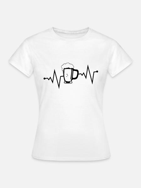bier puls - Frauen T-Shirt - Weiß