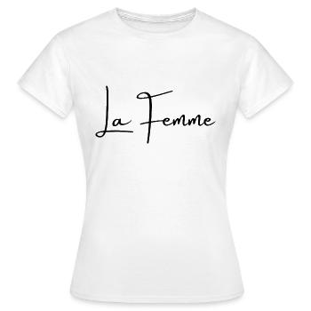 la femme - T-shirt Femme - blanc - Devant - AI Model Female 172 dark (172cm)