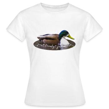juste charmant juste mignon - T-shirt Femme - blanc - Devant - AI Model Female 172 dark (172cm)
