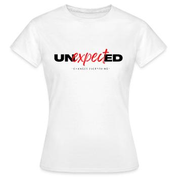 Unexspected change everything - Frauen T-Shirt - Weiß - Vorne - AI Model Female 172 dark (172cm)