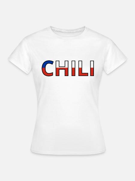 Flagge von Chile - Frauen T-Shirt - Weiß
