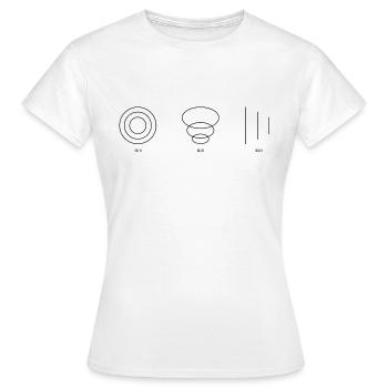 VÉRITÉ noir - T-shirt Femme - blanc - Devant - AI Model Female 172 dark (172cm)