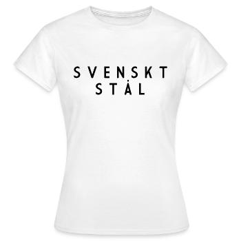 Acier suédois - T-shirt Femme - blanc - Devant - AI Model Female 172 dark (172cm)