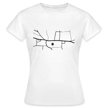 Carte du festival - T-shirt Femme - blanc - Devant - AI Model Female 172 dark (172cm)