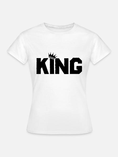 king - Frauen T-Shirt - Weiß