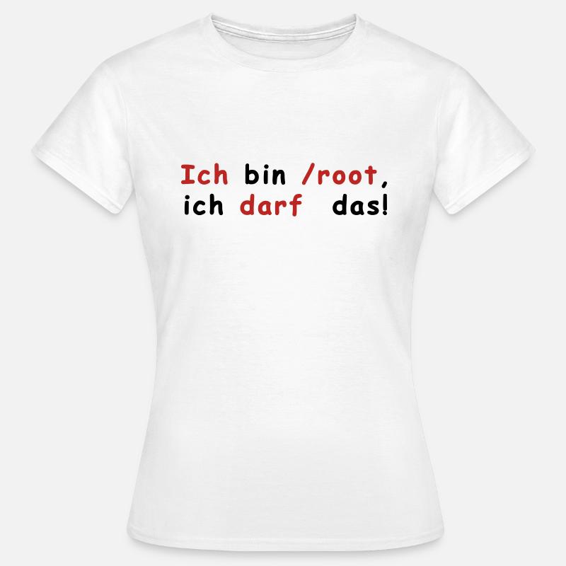 Root Linux - Frauen T-Shirt - Weiß