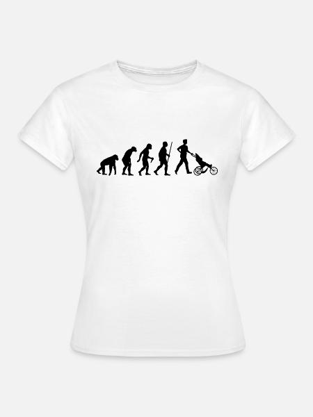 Father Evolution - Frauen T-Shirt - Weiß