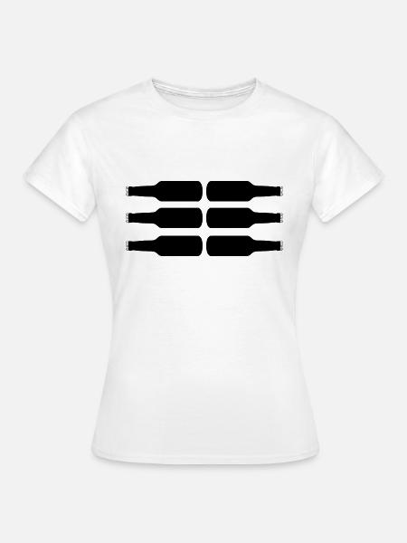 sixpack 2 - Frauen T-Shirt - Weiß