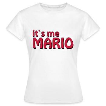Mario - Frauen T-Shirt - Weiß - Vorne - AI Model Female 172 dark (172cm)