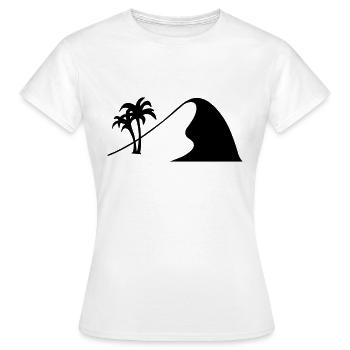 le désert du Sahara dune dunes désert - T-shirt Femme - blanc - Devant - AI Model Female 172 dark (172cm)