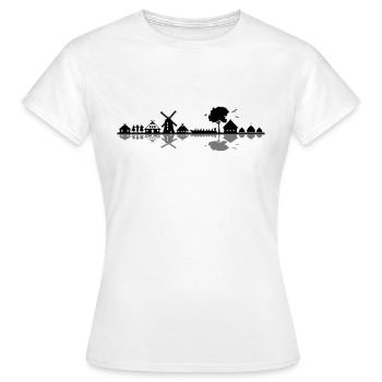 Landschaft - Spreewald - Frauen T-Shirt - Weiß - Vorne - AI Model Female 172 dark (172cm)