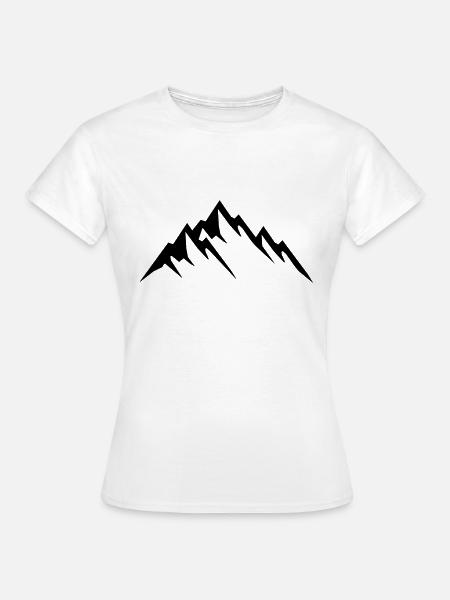 mountains design - Frauen T-Shirt - Weiß
