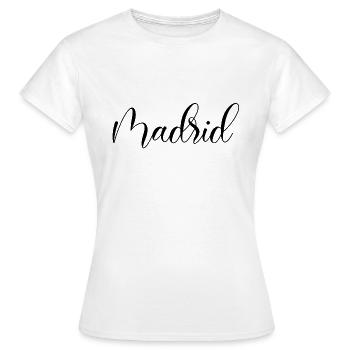 Madrid - Women's T-Shirt - white - Front - AI Model Female 172 dark (172cm)