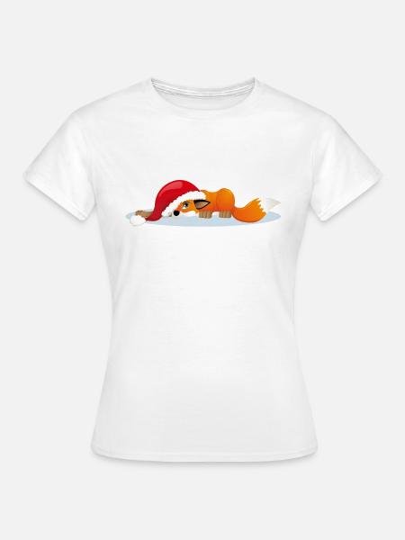 Christmas fox - Women's T-Shirt - white