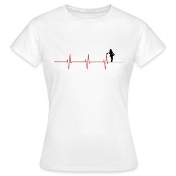 Nettoyage Heartbeat - T-shirt Femme - blanc - Devant - AI Model Female 172 dark (172cm)