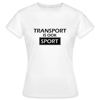 Verkehr ist auch Sport - Frauen T-Shirt - Weiß - Vorne - AI Model Female 172 dark (172cm)