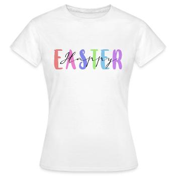 Joyeuses Pâques - T-shirt Femme - blanc - Devant - AI Model Female 172 dark (172cm)