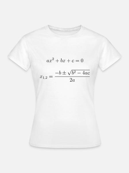quadratic equation - Women's T-Shirt - white