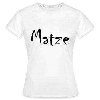 matze - Frauen T-Shirt - Weiß - Vorne - AI Model Female 172 dark (172cm)