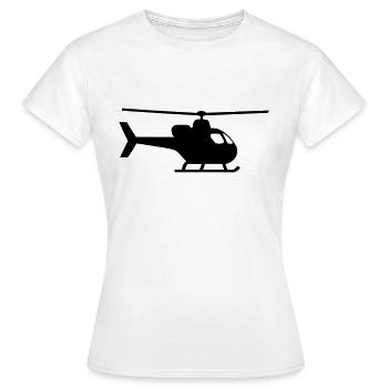 Hubschrauber - Frauen T-Shirt - Weiß - Vorne - AI Model Female 172 dark (172cm)