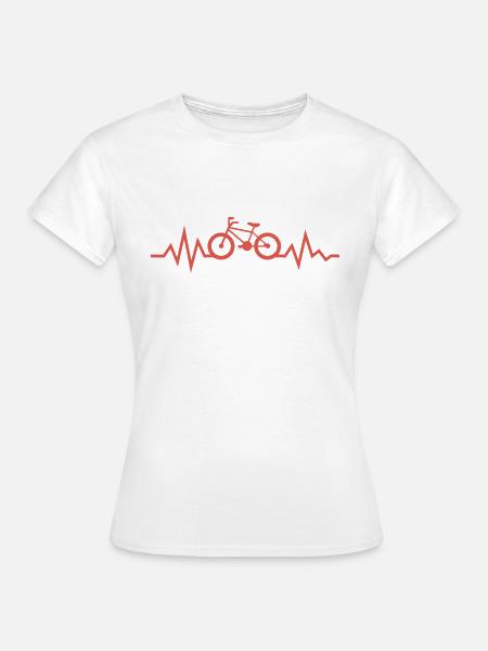 Fahrrad - Frauen T-Shirt - Weiß
