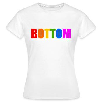 Bottom - Women's T-Shirt - white - Front - AI Model Female 172 dark (172cm)