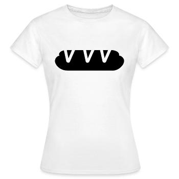 Hot dog - T-shirt Femme - blanc - Devant - AI Model Female 172 dark (172cm)