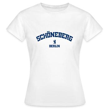 Schöneberg - Berlin - Deutschland - Germany - Frauen T-Shirt - Weiß - Vorne - AI Model Female 172 dark (172cm)