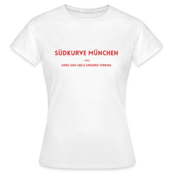 Südkurve München 1972 - Frauen T-Shirt - Weiß - Vorne - AI Model Female 172 dark (172cm)