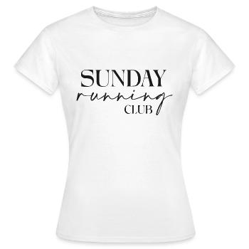 Sunday rücken - Frauen T-Shirt - Weiß - Vorne - AI Model Female 172 dark (172cm)