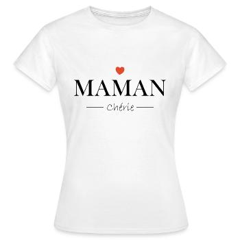 Darling Mom - Women's T-Shirt - white - Front - AI Model Female 172 dark (172cm)