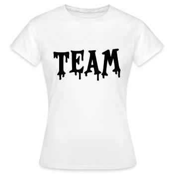 équipe - T-shirt Femme - blanc - Devant - AI Model Female 172 dark (172cm)