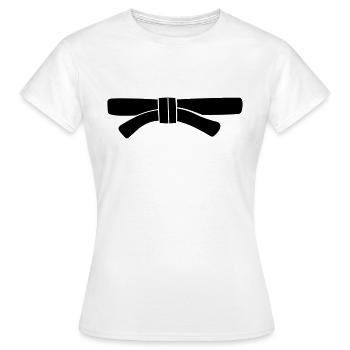 ceinture - T-shirt Femme - blanc - Devant - AI Model Female 172 dark (172cm)