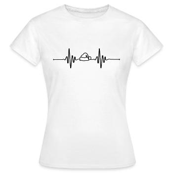 Beat Weihnachten - Frauen T-Shirt - Weiß - Vorne - AI Model Female 172 dark (172cm)