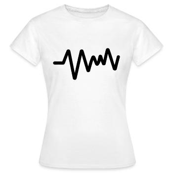 Pulse, heartbeat - Women's T-Shirt - white - Front - AI Model Female 172 dark (172cm)