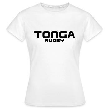 Tonga Rugby - Sport - Mers du Sud - Polynésie - T-shirt Femme - blanc - Devant - AI Model Female 172 dark (172cm)