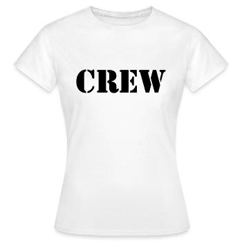 crew - T-shirt Femme - blanc - Devant - AI Model Female 172 dark (172cm)
