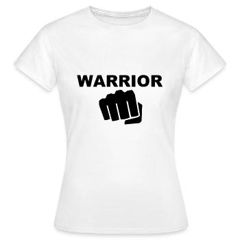 WARRIOR - T-shirt Femme - blanc - Devant - AI Model Female 172 dark (172cm)