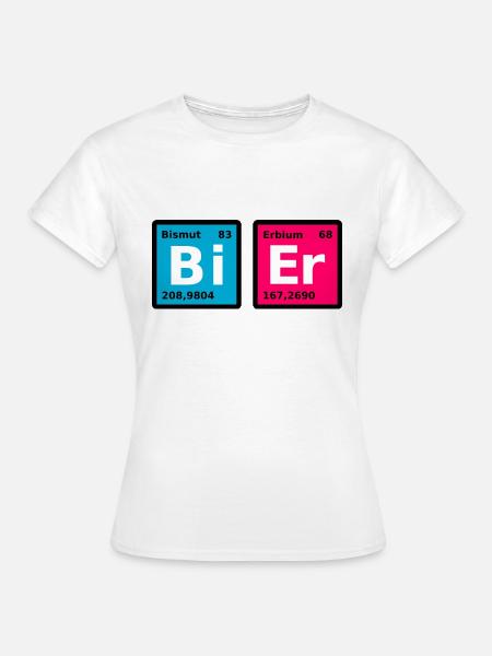 Bi Er - Frauen T-Shirt - Weiß