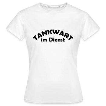 tankwart im dienst - Frauen T-Shirt - Weiß - Vorne - AI Model Female 172 dark (172cm)