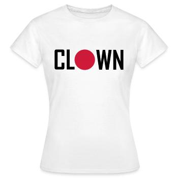clown - T-shirt Femme - blanc - Devant - AI Model Female 172 dark (172cm)