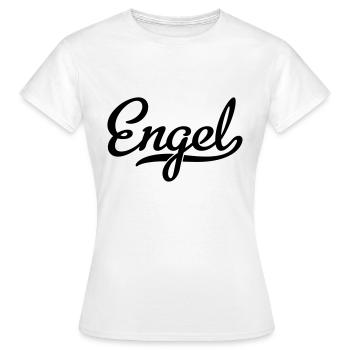 ANGE - T-shirt Femme - blanc - Devant - AI Model Female 172 dark (172cm)