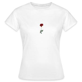 Mohn - Frauen T-Shirt - Weiß - Vorne - AI Model Female 172 dark (172cm)