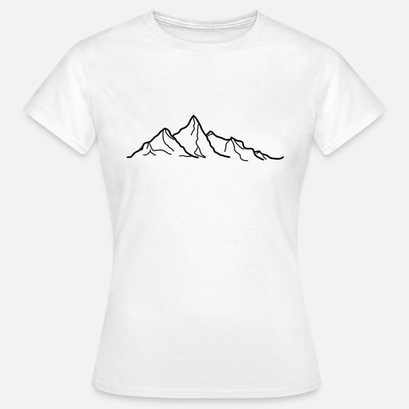 Montagna - Maglietta da donna - bianco