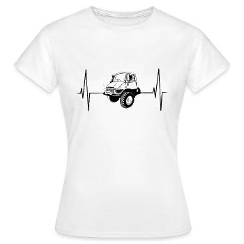 Unimog - Oldtimer - Universal motor device - Women's T-Shirt - white - Front - AI Model Female 172 dark (172cm)