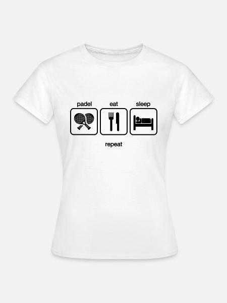 Padel Padelspieler Padeltennis Paddle Padeltrainer - Dame-T-shirt - hvid